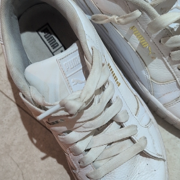 Puma Classic White Leather Sneakers - Picture 4 of 4